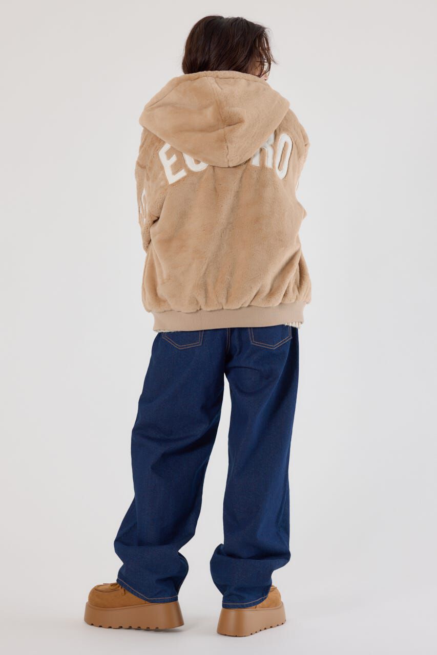 RODEO CROWNS「ロゴパッチエコファーブルゾン」|ブルゾン・スタジャン|