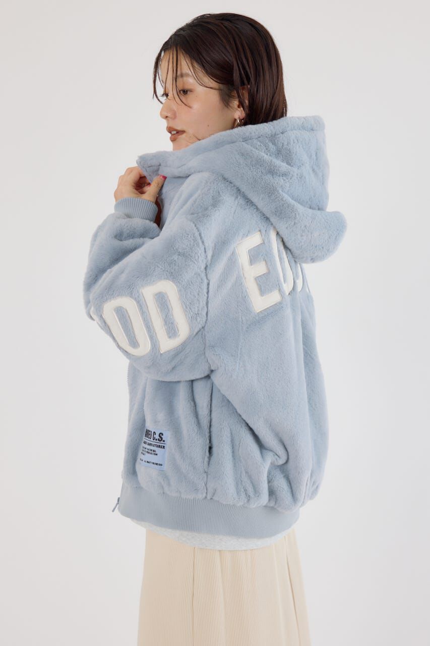 RODEO CROWNS「ロゴパッチエコファーブルゾン」|ブルゾン・スタジャン|