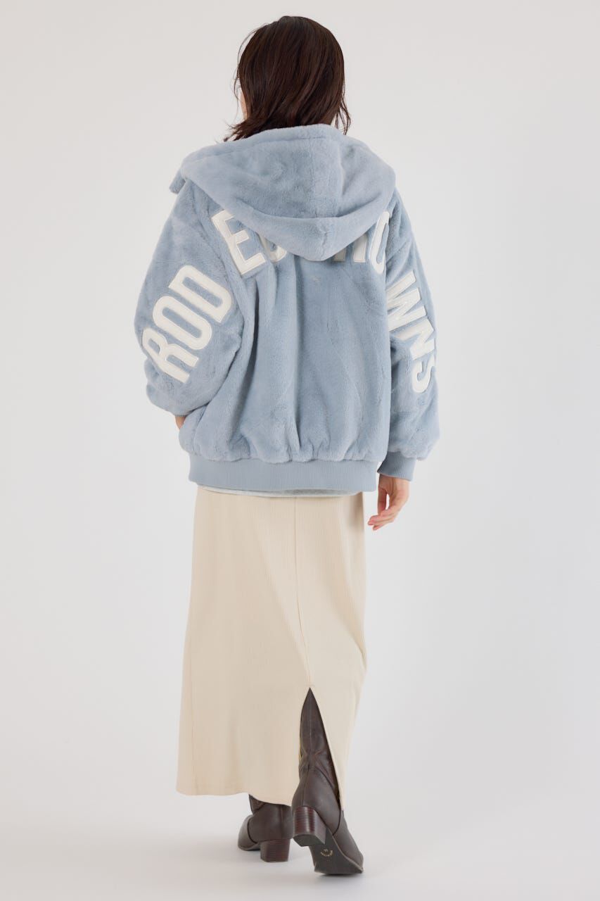 RODEO CROWNS「ロゴパッチエコファーブルゾン」|ブルゾン・スタジャン|