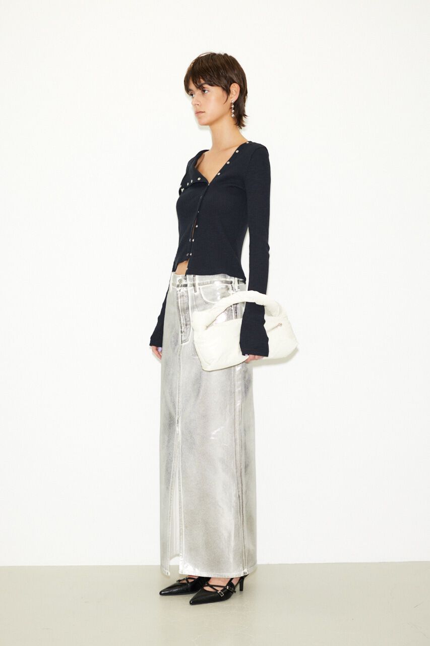 SLY「SHINY FRONT SLIT COLUMN SK-E」|スカート|