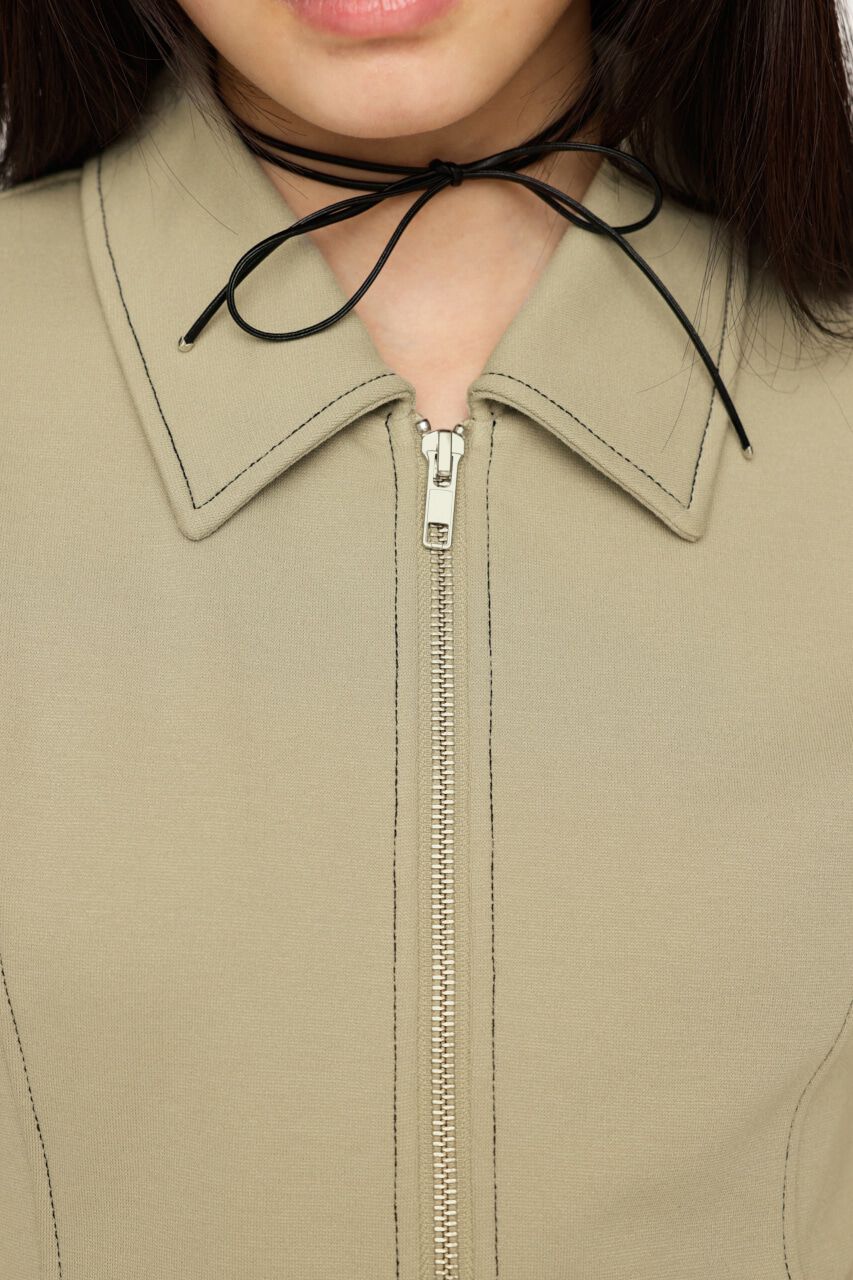 SLY「FRONT ZIP BACK OPEN ショートワンピース」|ワンピース|