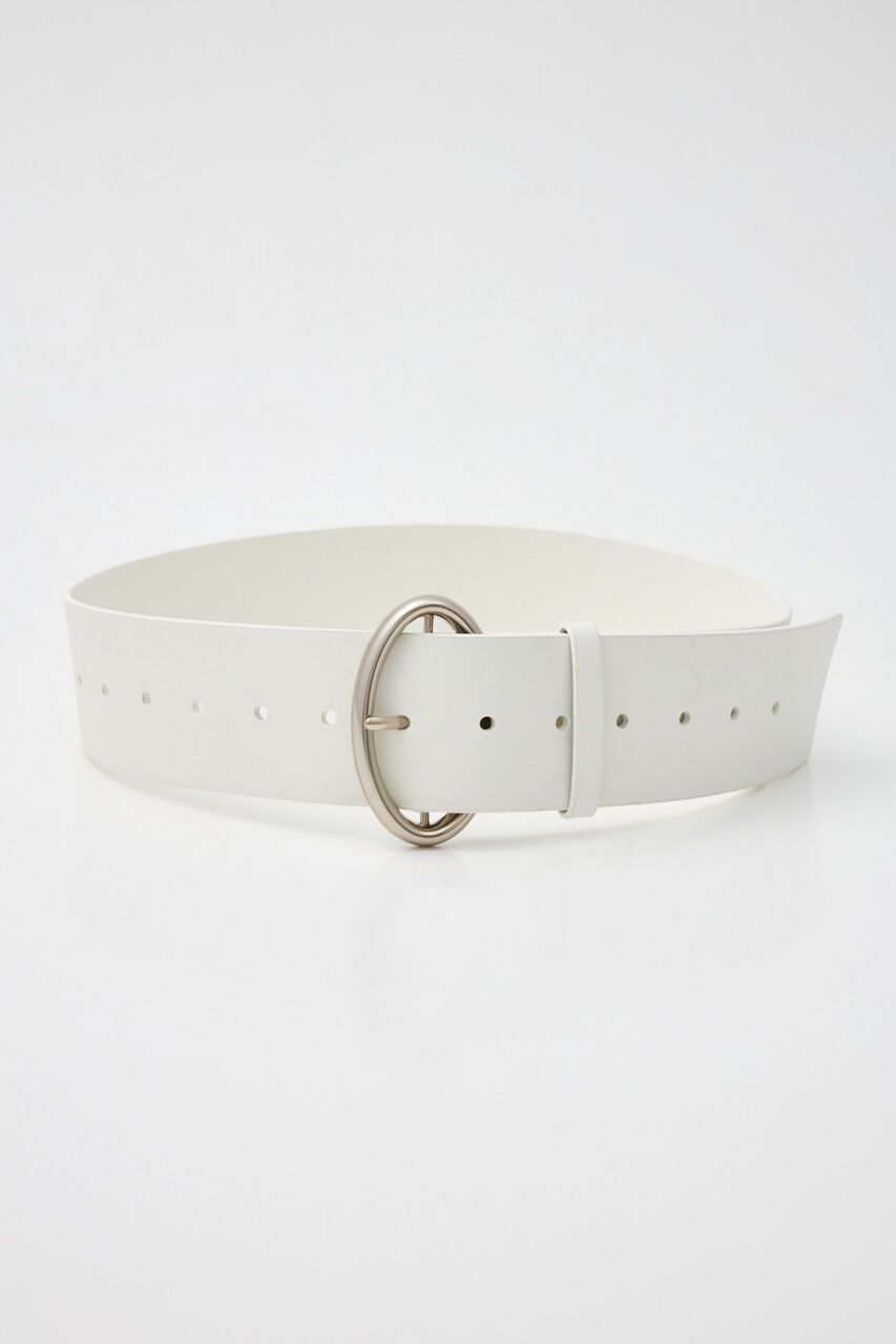SLY「ELLIPSE BUCKLE WIDE ベルト」|ベルト|WHT