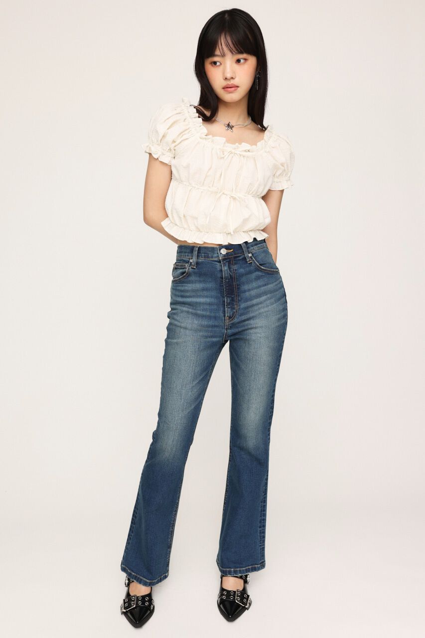 SLY「HW FLARE PT-B WITH ROICA（R）EF」|デニム|