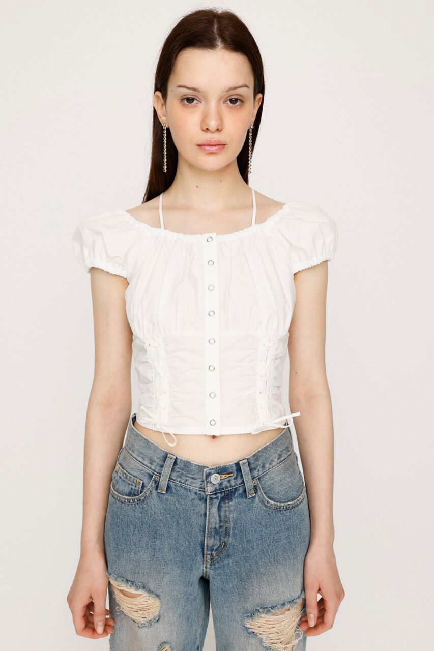 SLY「FRONT LACE UP ブラウス」|シャツ・ブラウス|