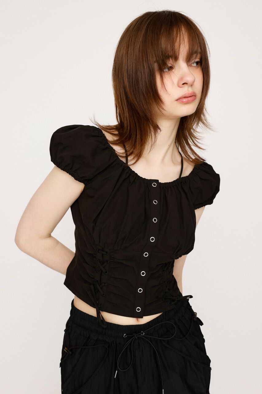 SLY「FRONT LACE UP ブラウス」|シャツ・ブラウス|