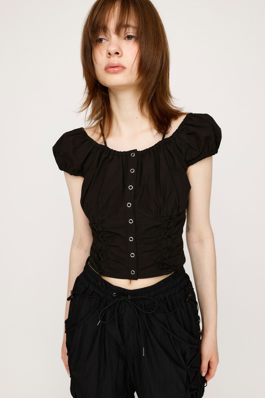 SLY「FRONT LACE UP ブラウス」|シャツ・ブラウス|