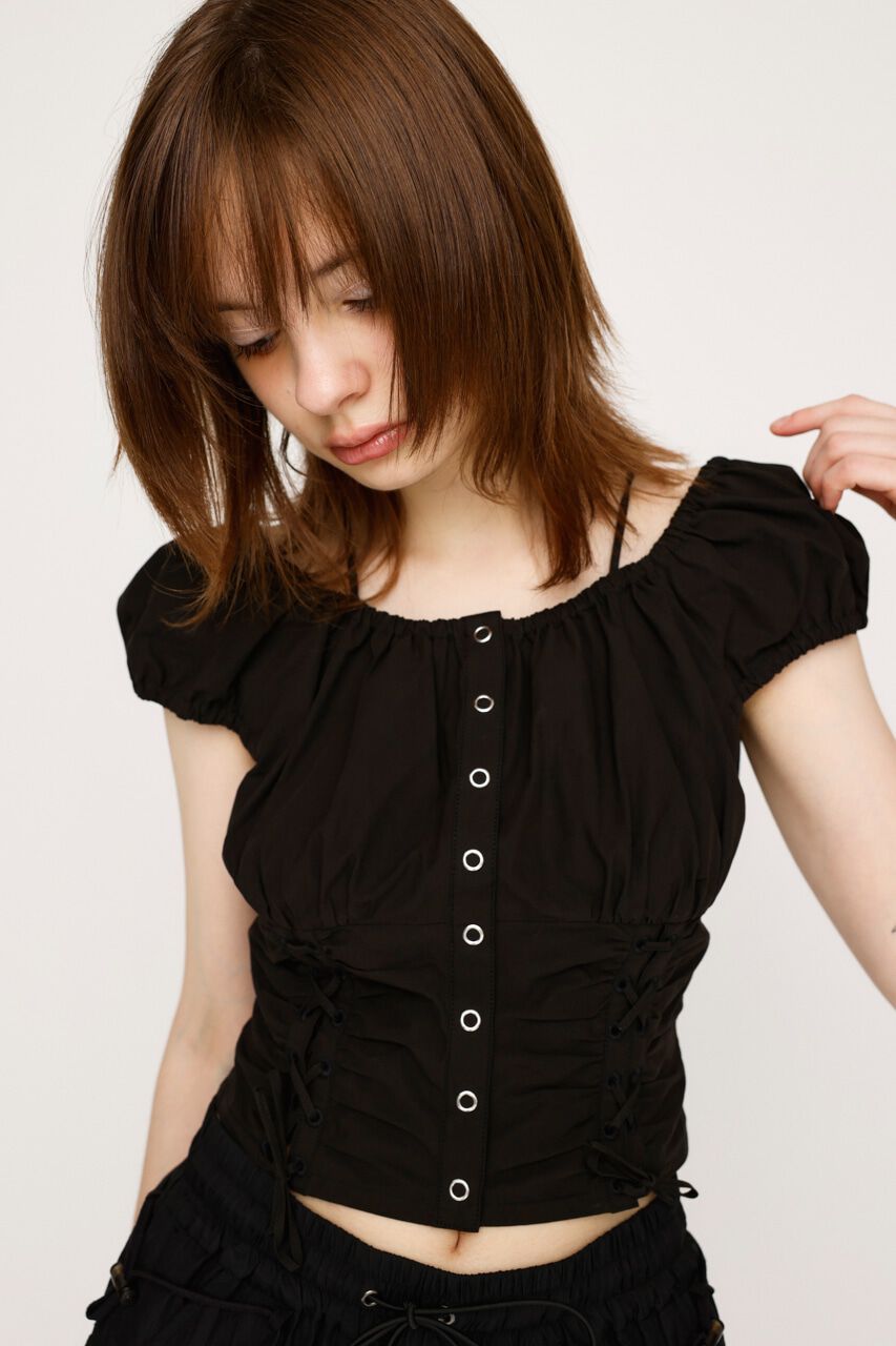 SLY「FRONT LACE UP ブラウス」|シャツ・ブラウス|