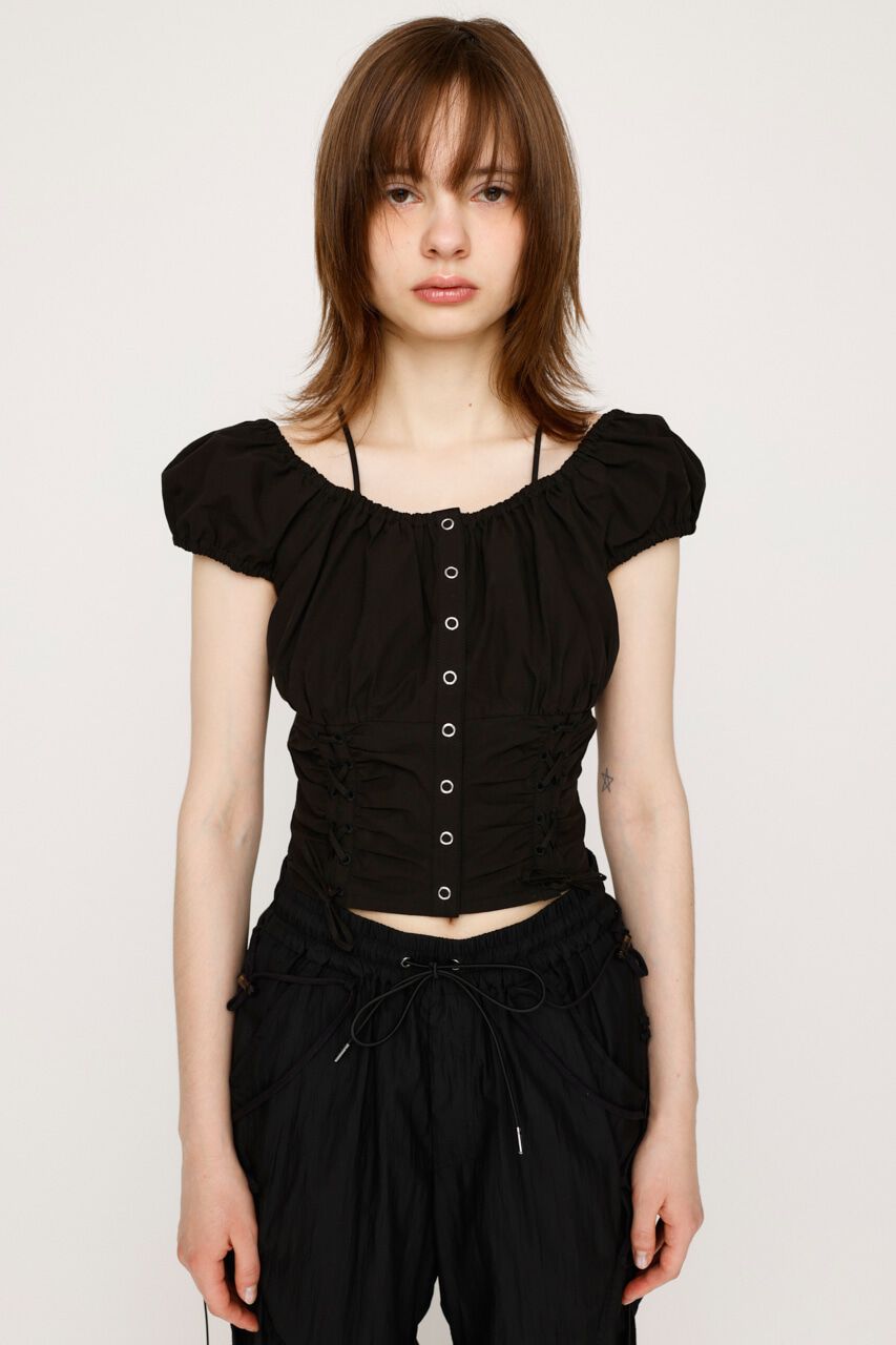 SLY「FRONT LACE UP ブラウス」|シャツ・ブラウス|