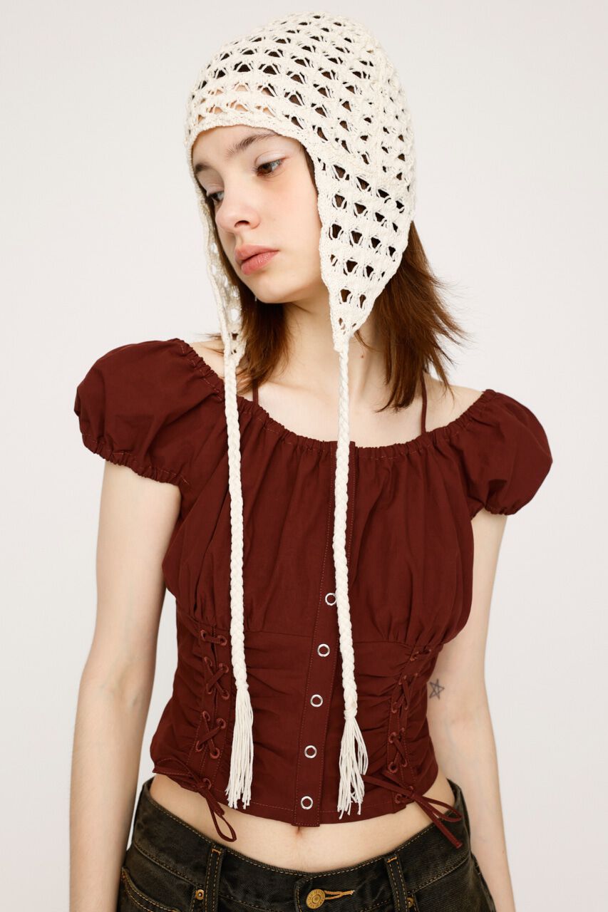 SLY「FRONT LACE UP ブラウス」|シャツ・ブラウス|