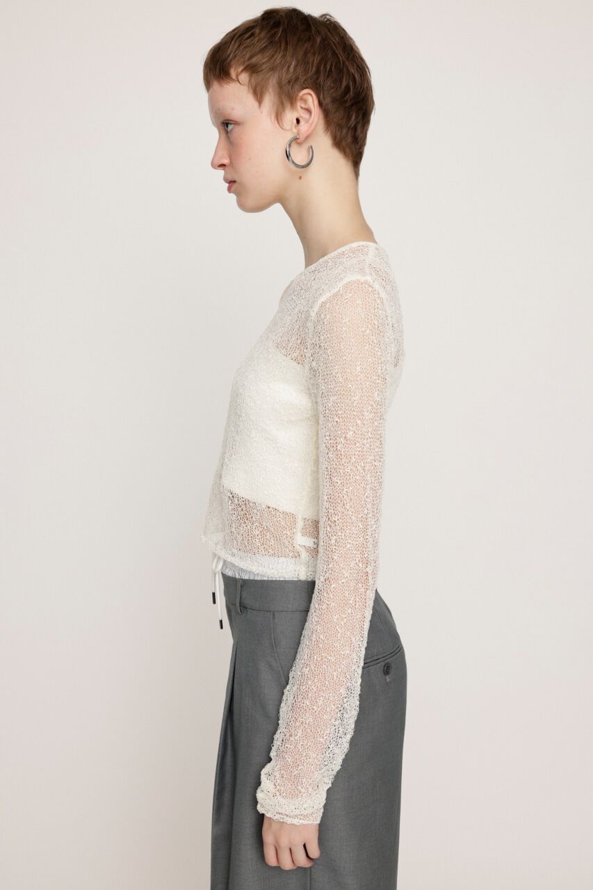 SLY「NEP SHEER KNIT トップス」|ニット・セーター|