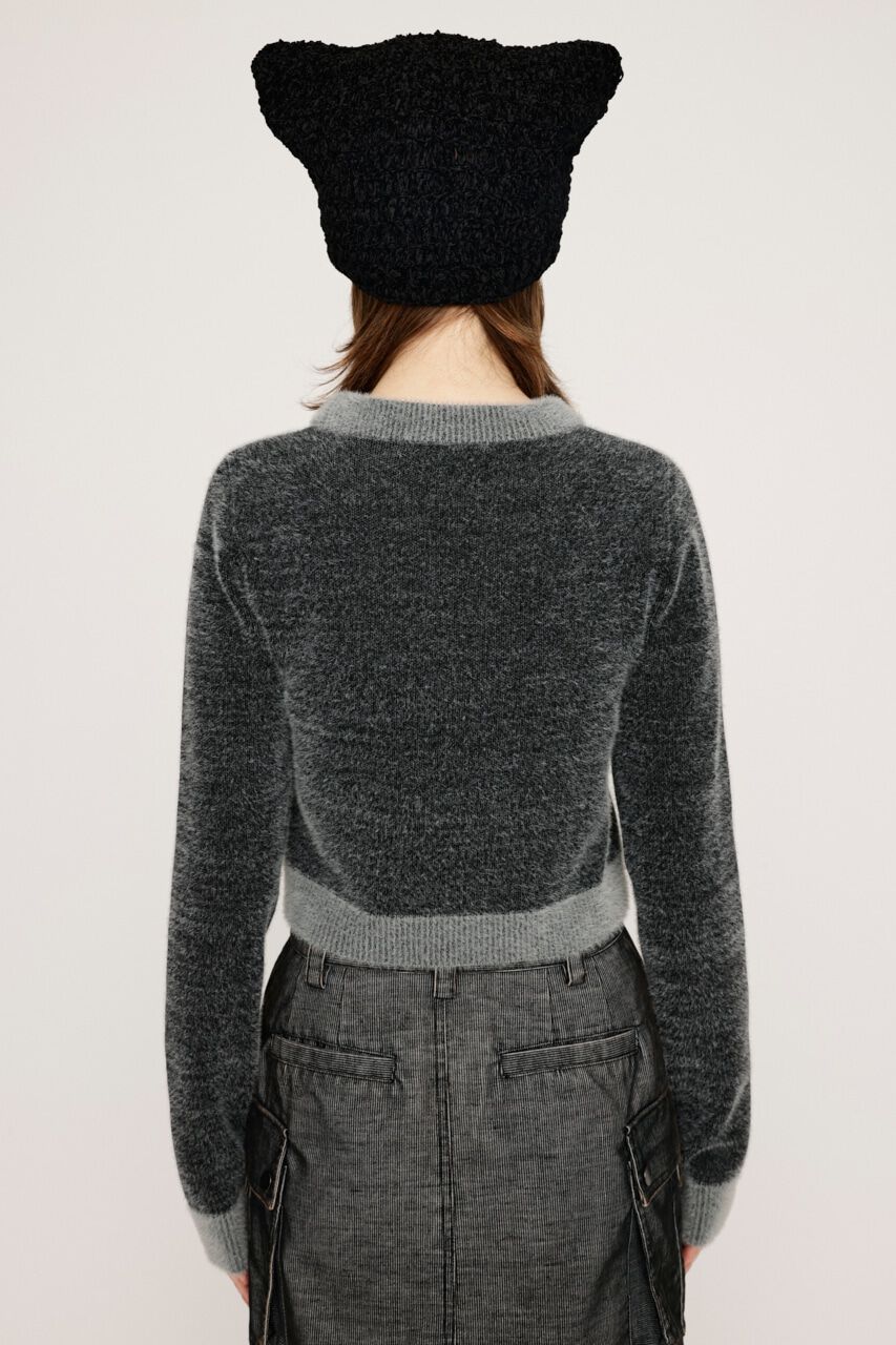 SLY「JQ LOGO MINKY CROP KNIT トップス」|ニット・セーター|