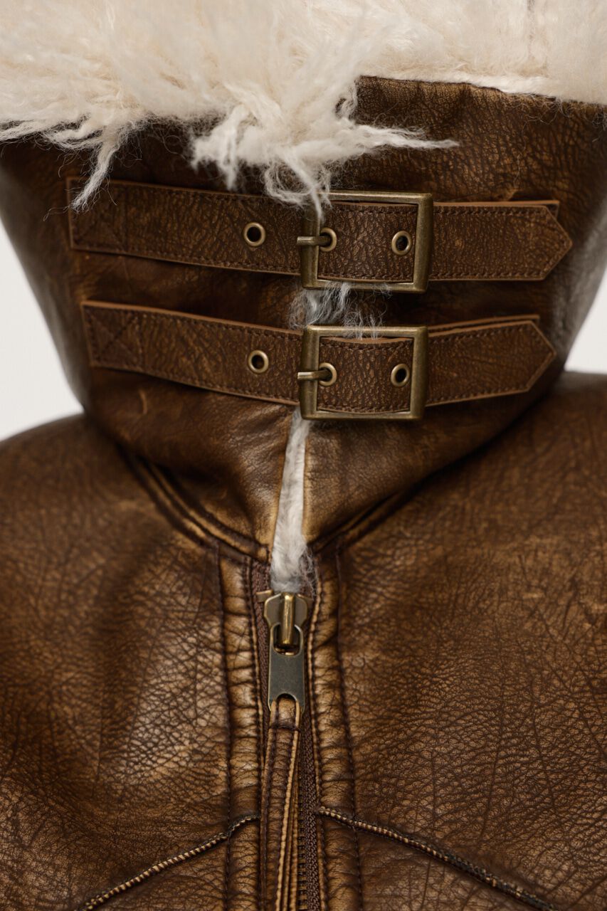 SLY「TINY VINTAGE CRACK B-3」|ブルゾン・スタジャン|