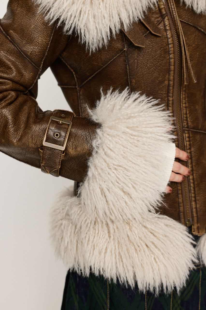 SLY「TINY VINTAGE CRACK B-3」|ブルゾン・スタジャン|