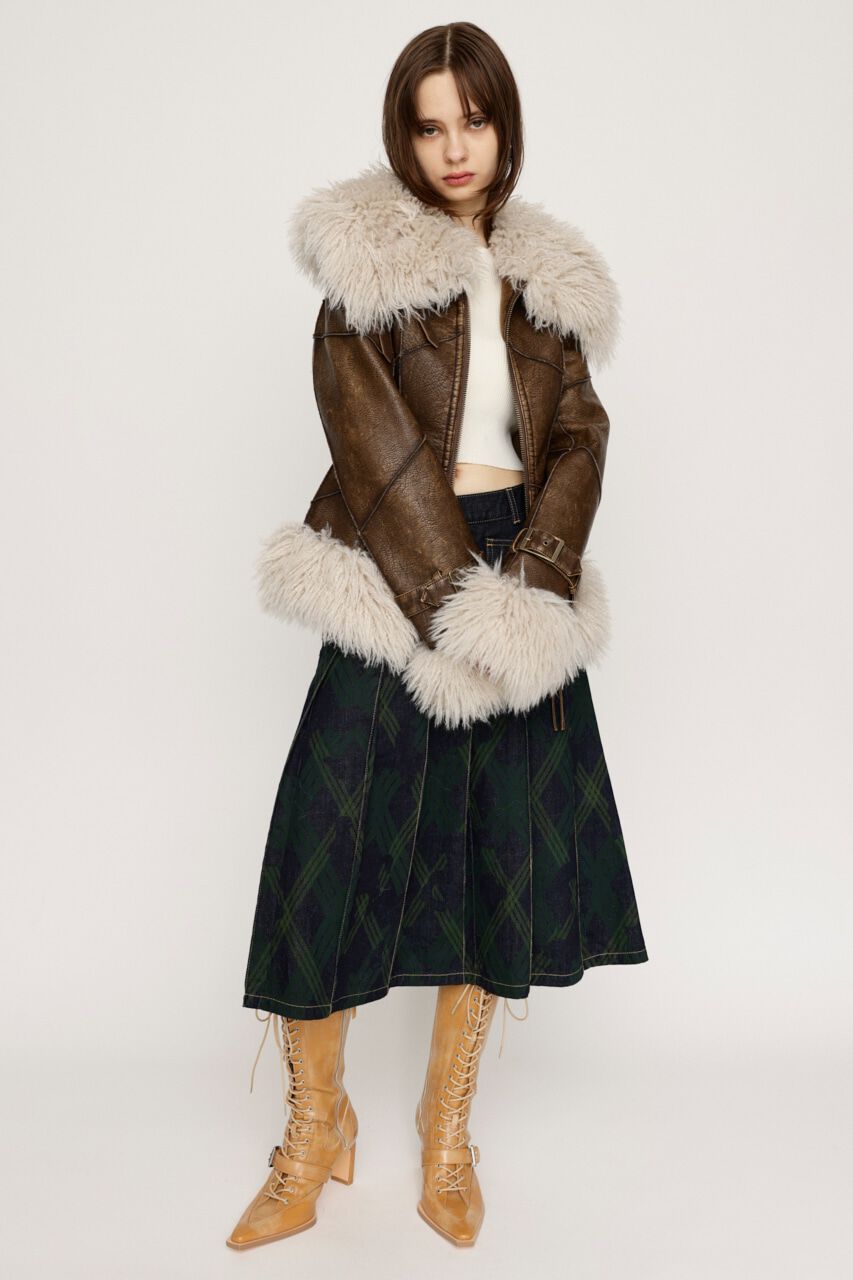 SLY「TINY VINTAGE CRACK B-3」|ブルゾン・スタジャン|