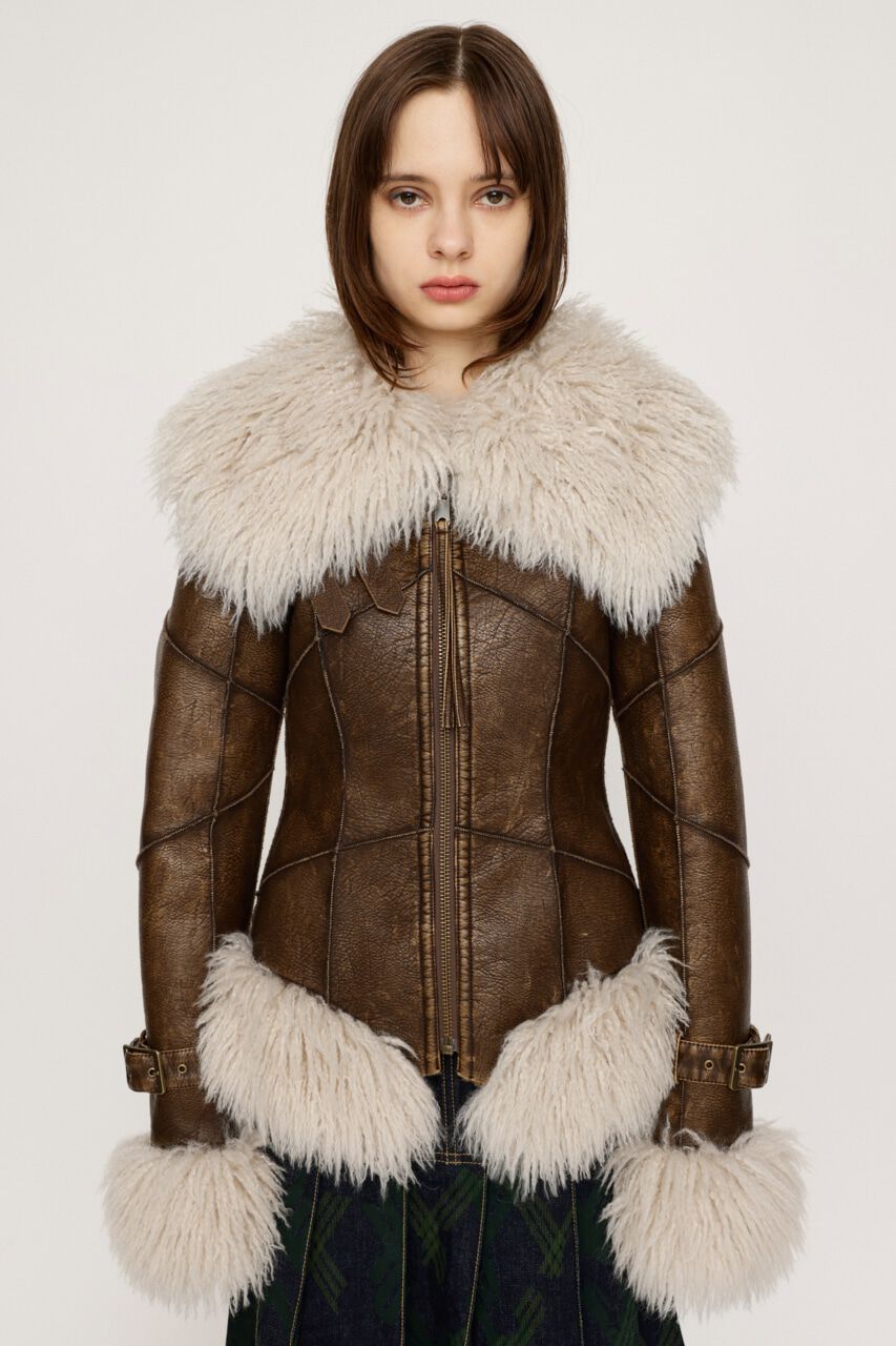 SLY「TINY VINTAGE CRACK B-3」|ブルゾン・スタジャン|