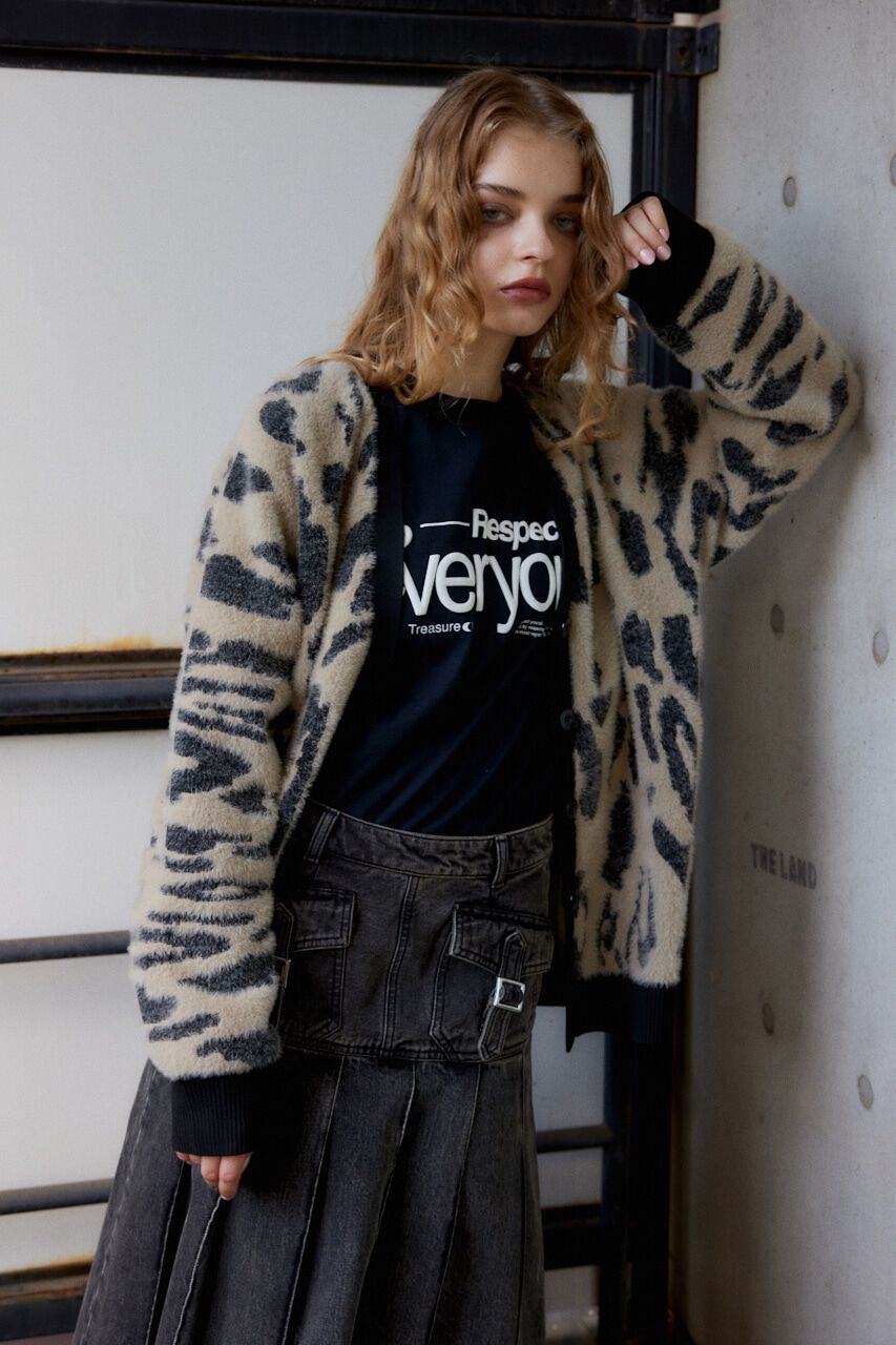 SLY「LEOPARD MOLLE JQ カーディガン」|カーディガン|