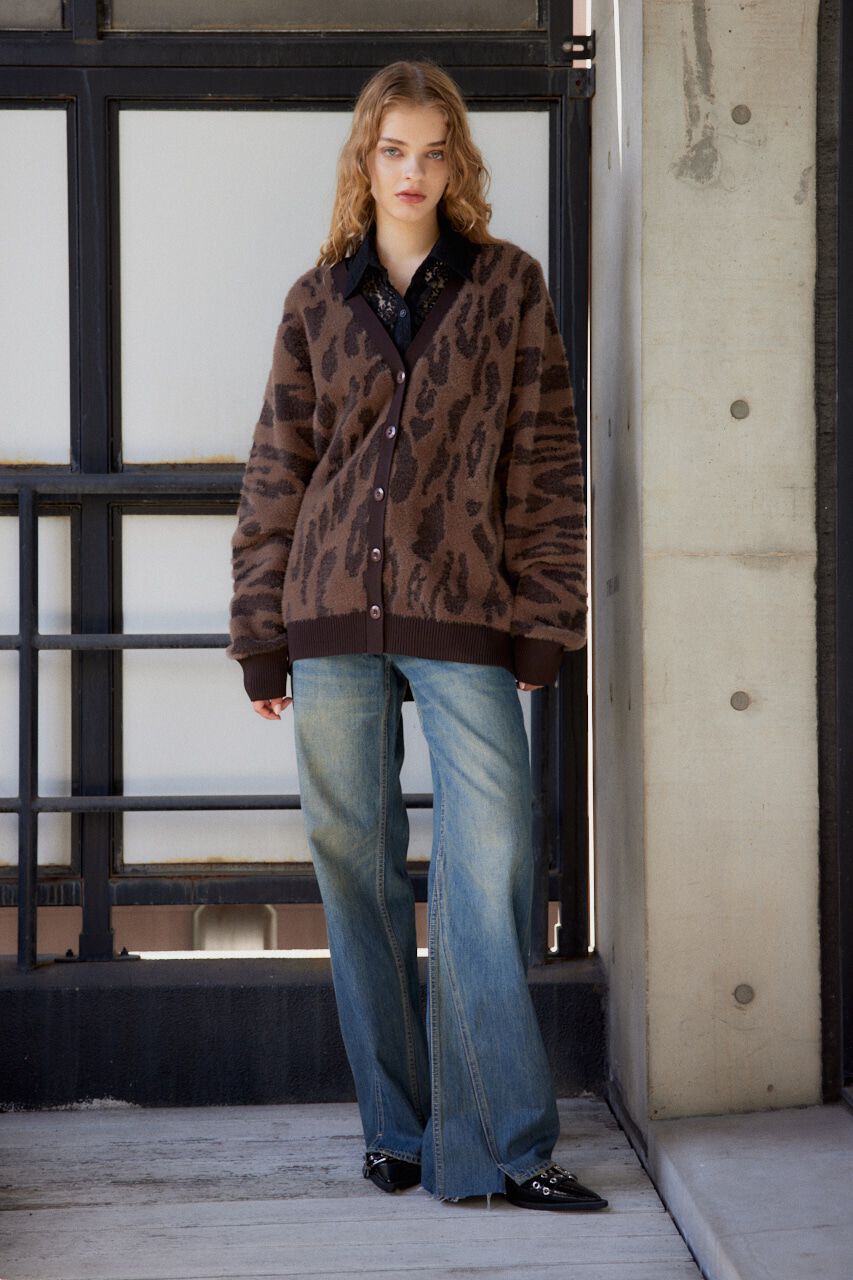 SLY「LEOPARD MOLLE JQ カーディガン」|カーディガン|