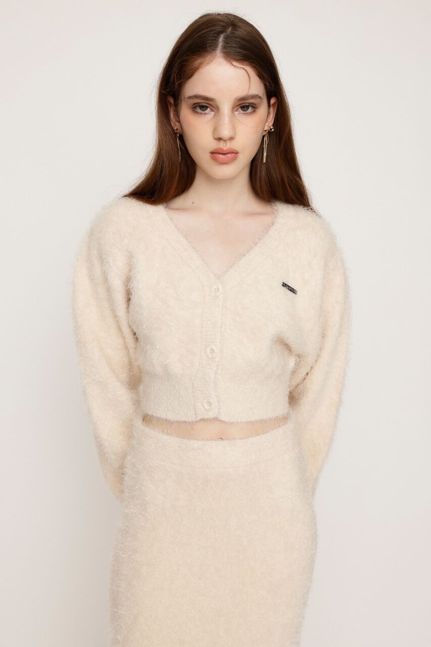 SLY「SHAGGY V／N CROP カーディガン」|カーディガン|IVOY3