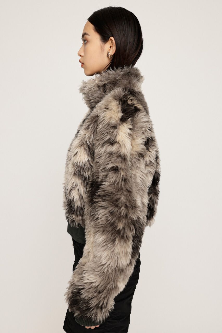 SLY「CURLY BOA CROP ブルゾン」|ブルゾン・スタジャン|