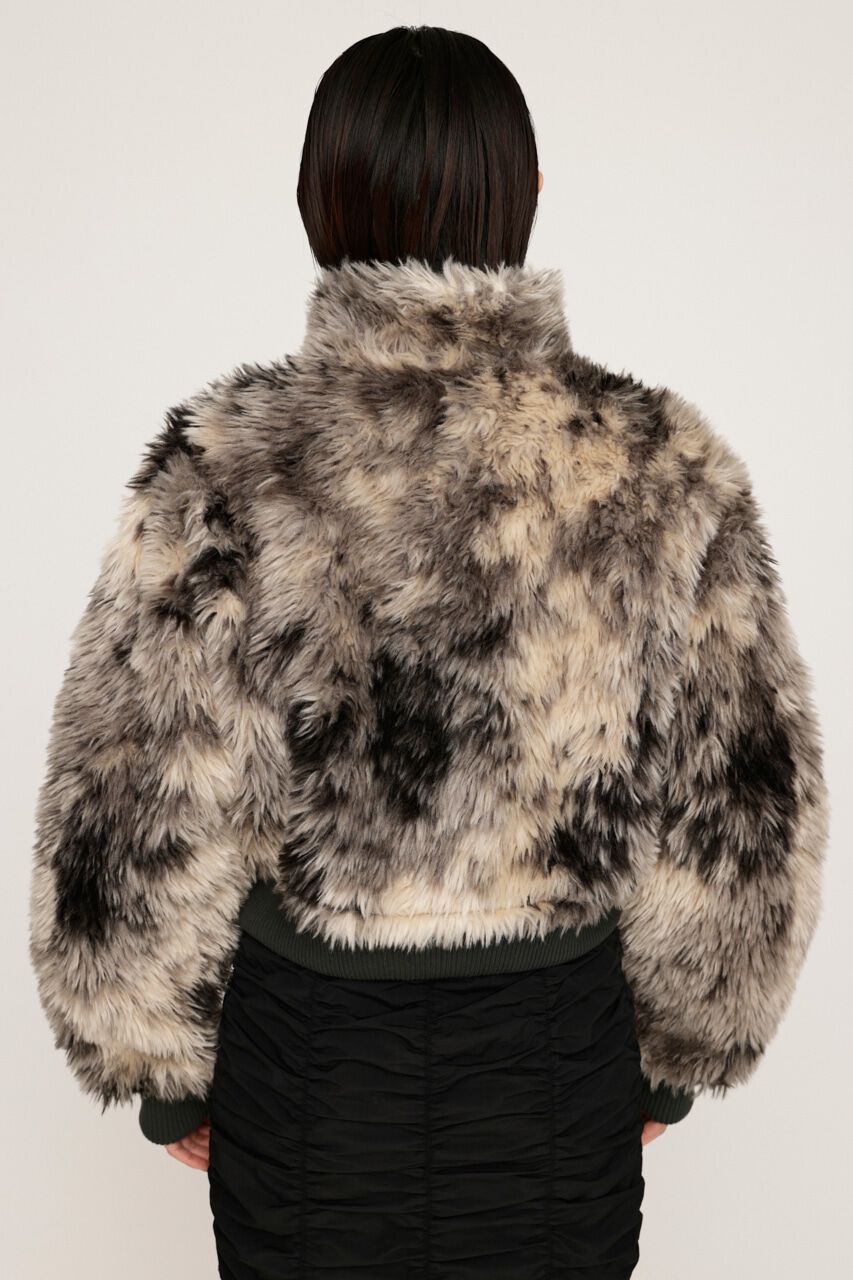 SLY「CURLY BOA CROP ブルゾン」|ブルゾン・スタジャン|