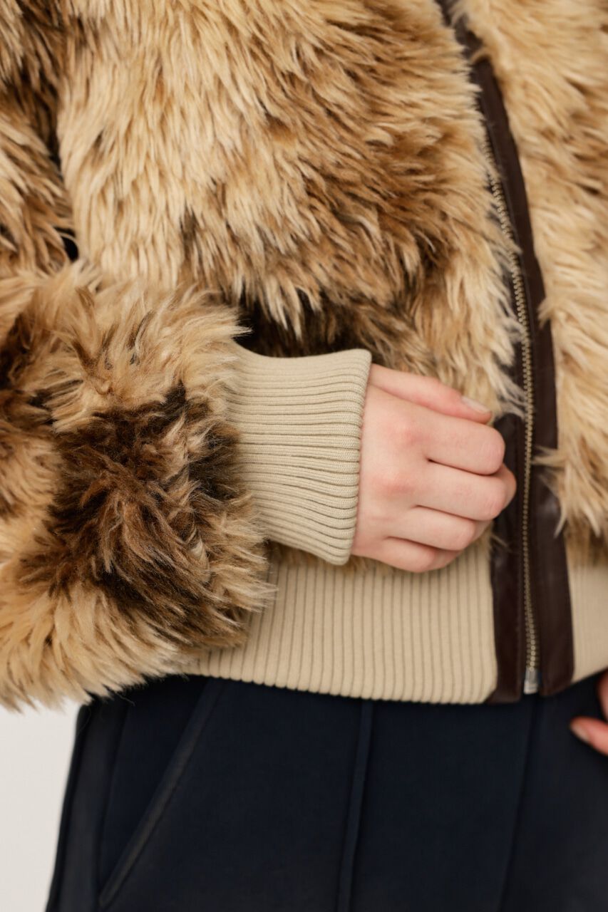 SLY「CURLY BOA CROP ブルゾン」|ブルゾン・スタジャン|