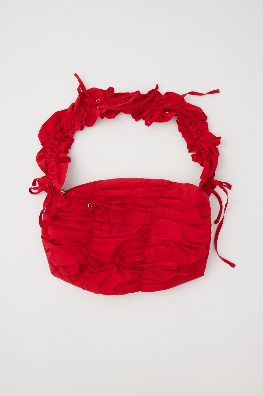 SLY「SHIRRING RIBBON NYLON バッグ」|その他|RED