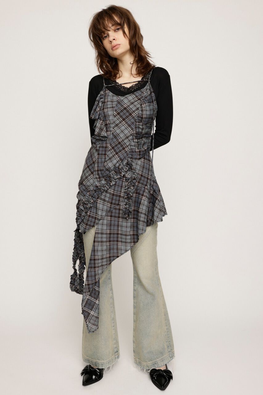 SLY「CHECK COMBI キャミソール」|チュニック|