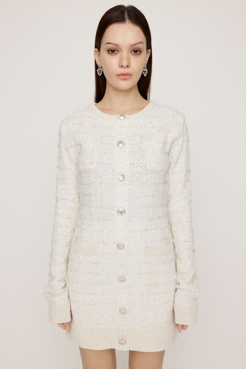 SLY「KNIT TWEED ショートワンピース」|ワンピース|