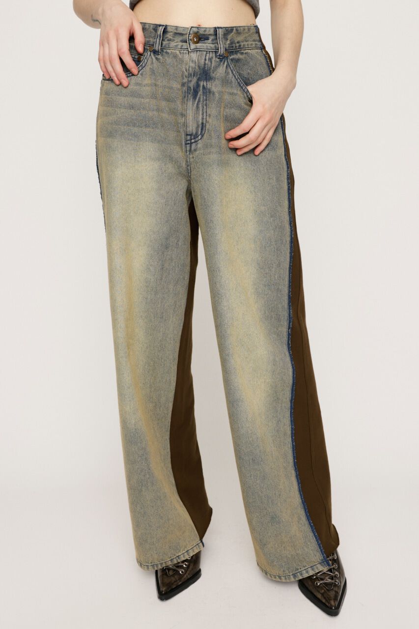 SLY「J／W DOCKING SW STRAIGHT パンツ」|その他|BLU