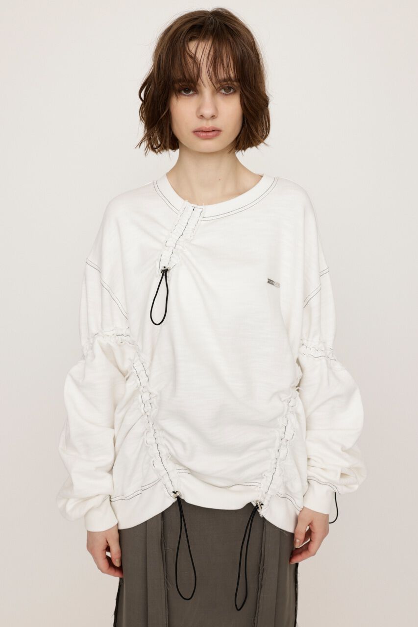 SLY「DRAWSTRING SW トップス」|パーカー|