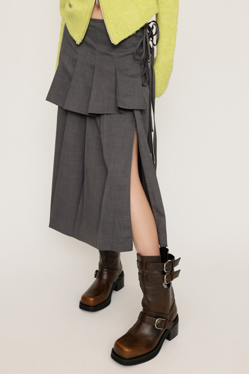 SLY「LAYERED PLEATS スカート」|スカート|GRY