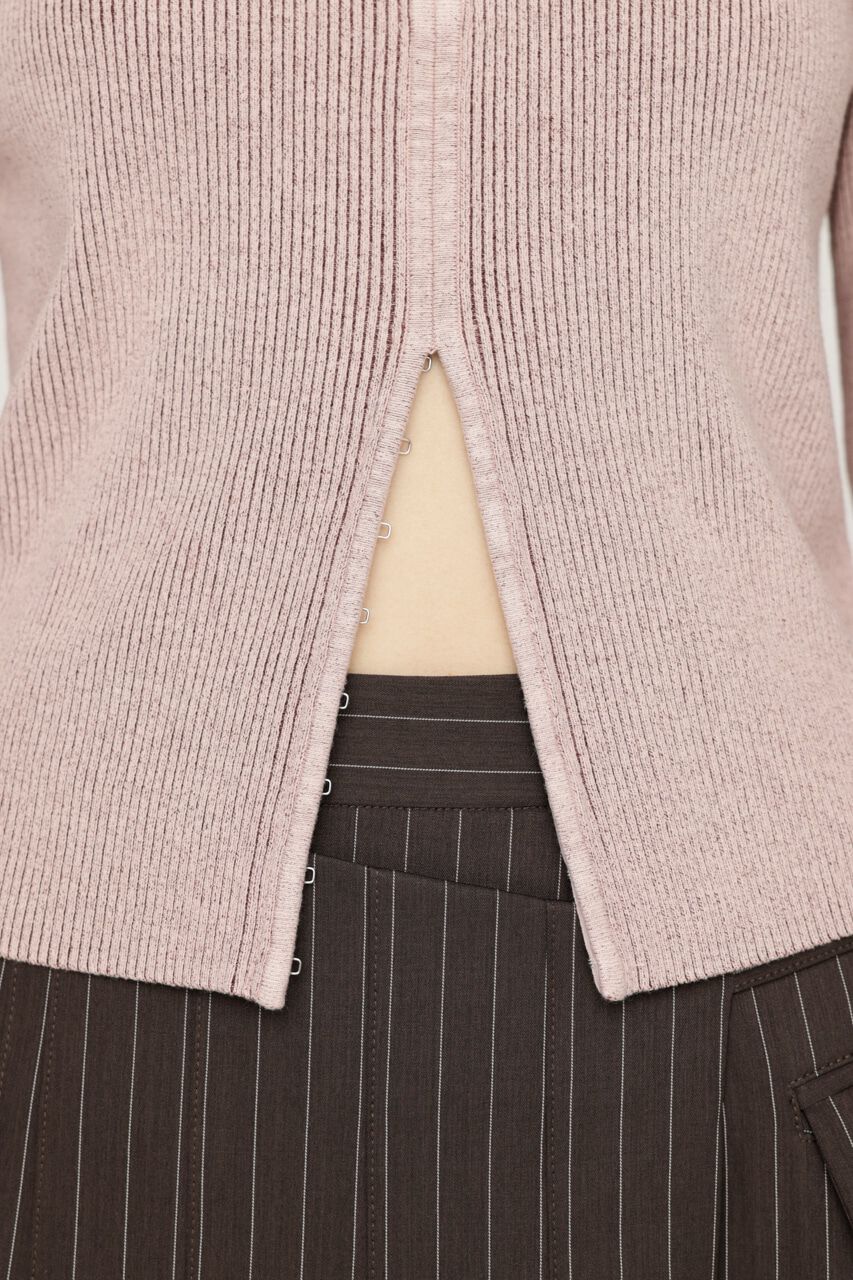 SLY「FRONT HOOK RIB トップス」|ニット・セーター|