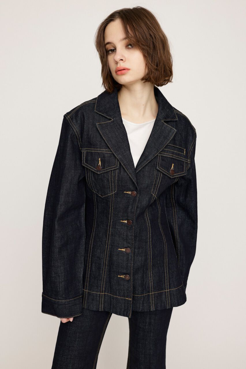 SLY「WYATT TAILOR SHAPED DENIM JK-A」|デニムジャケット|BLU