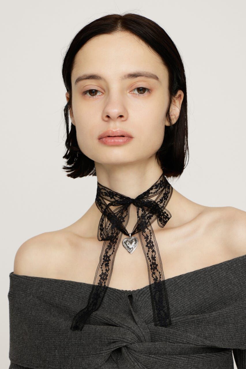 SLY「HEART MOTIF LACE チョーカー」|ネックレス|
