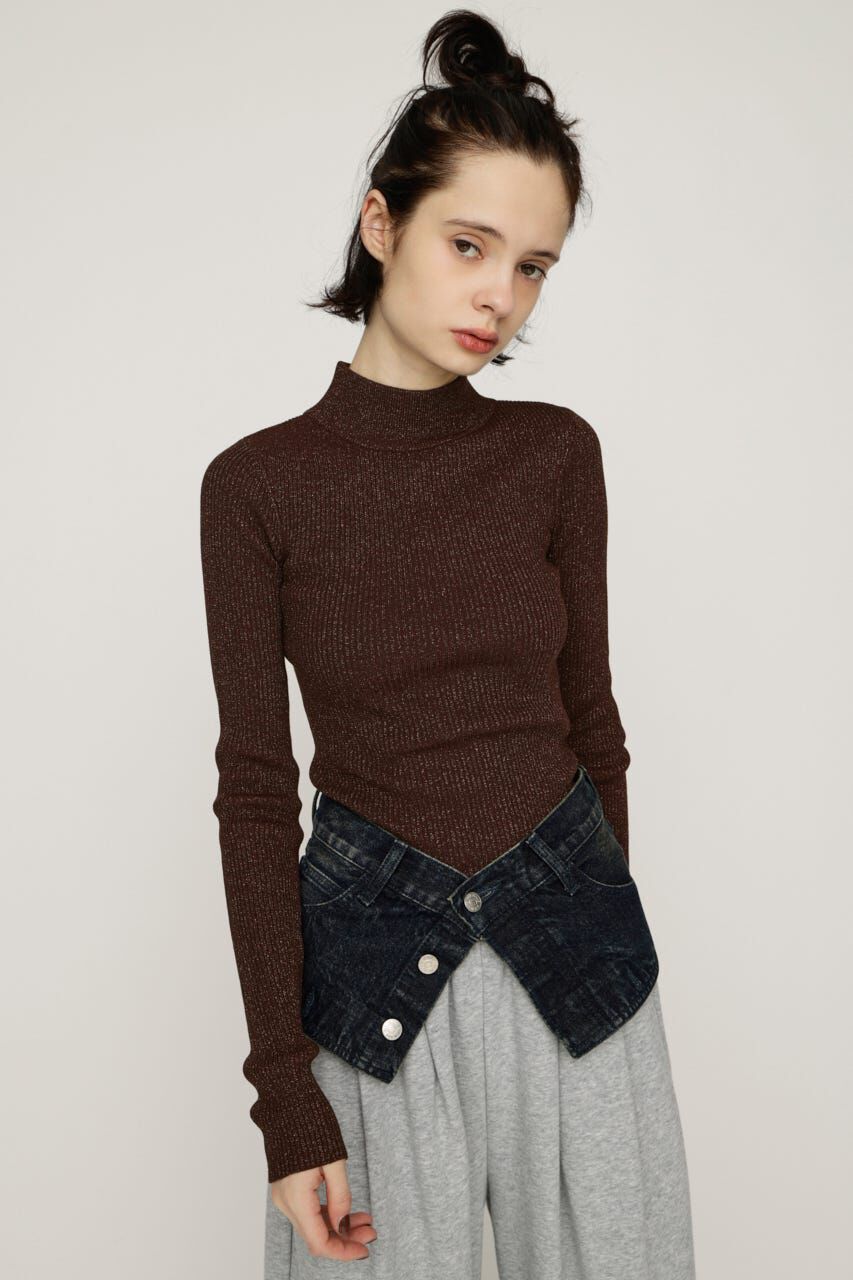 SLY「GLITTER COMPACT トップス」|ニット・セーター|