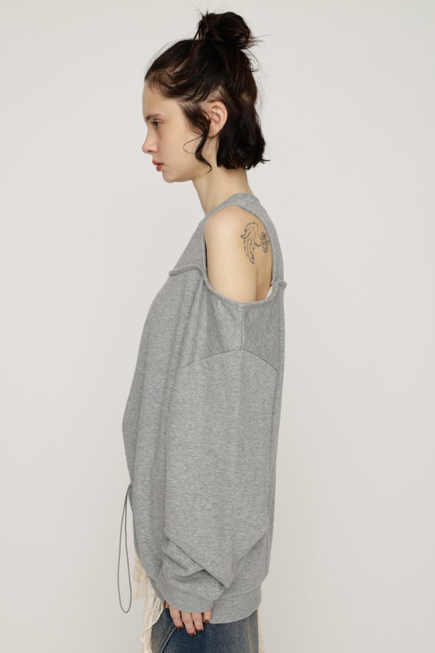 SLY「OPEN SHOULDER SW トップス」|パーカー|
