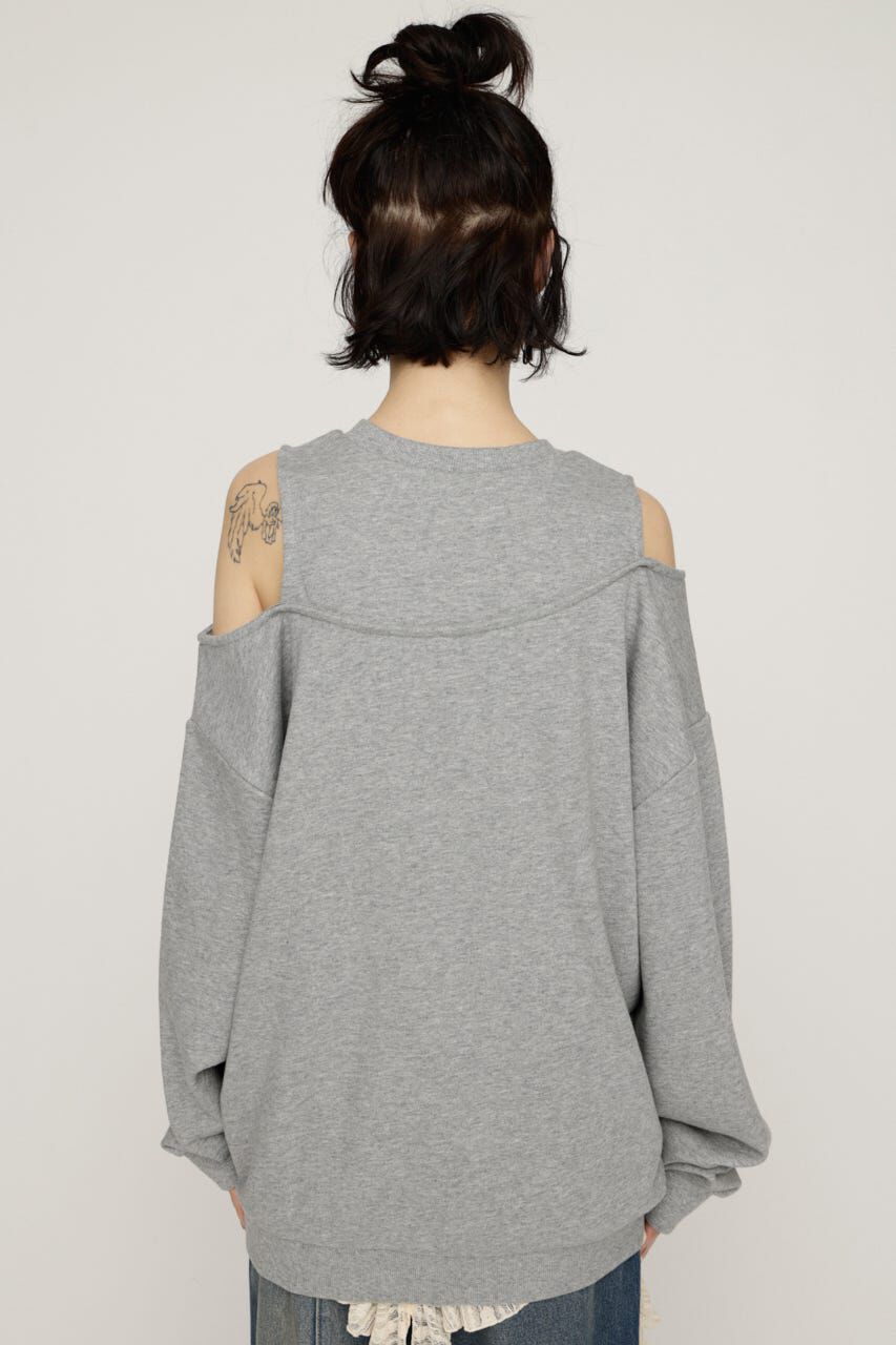 SLY「OPEN SHOULDER SW トップス」|パーカー|