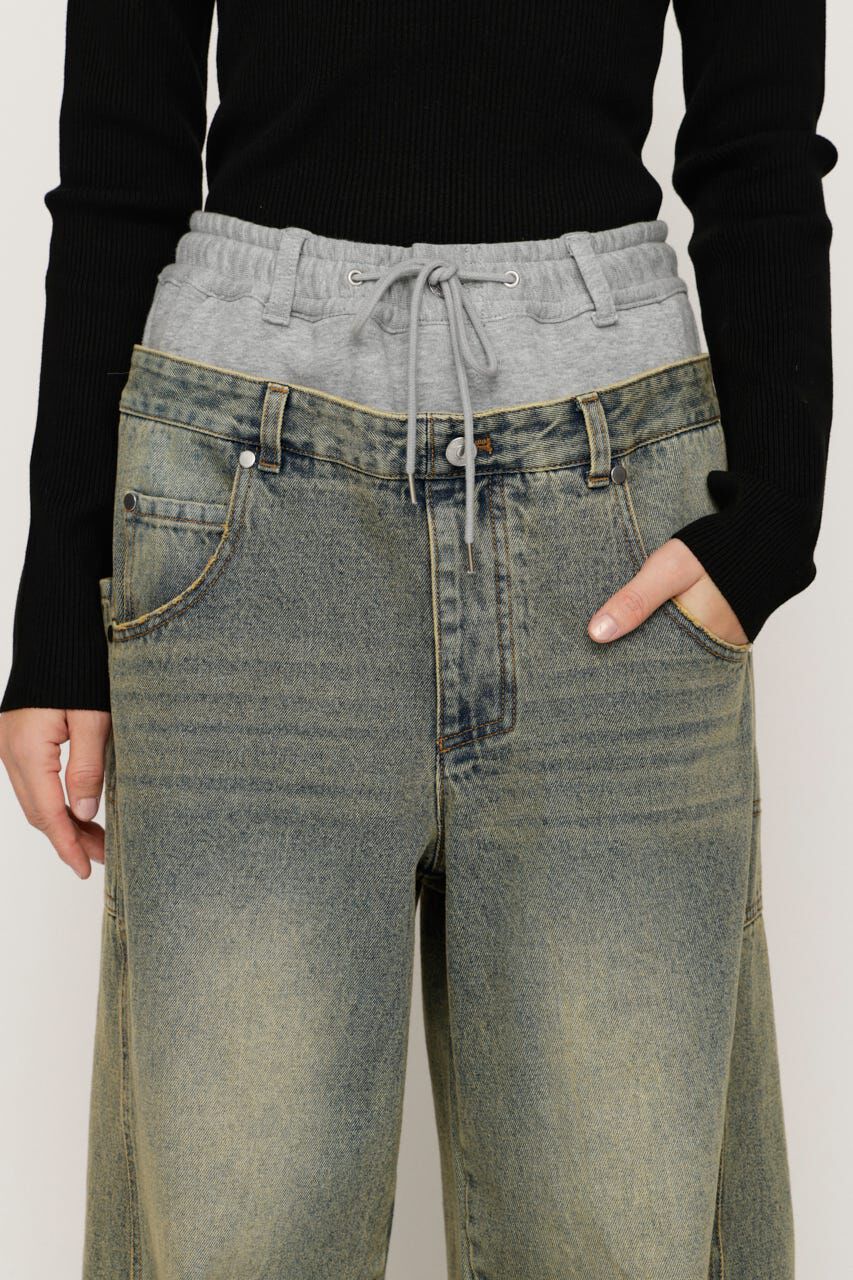 SLY「LAYERED WAIST DOCKING パンツ」|その他|