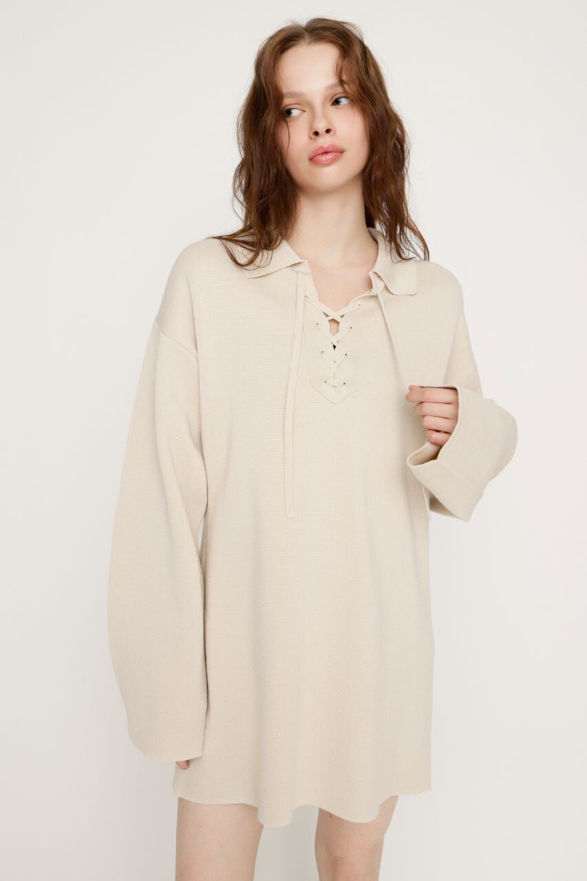 SLY「SKIPPER LACE UP ショートワンピース」|ワンピース|