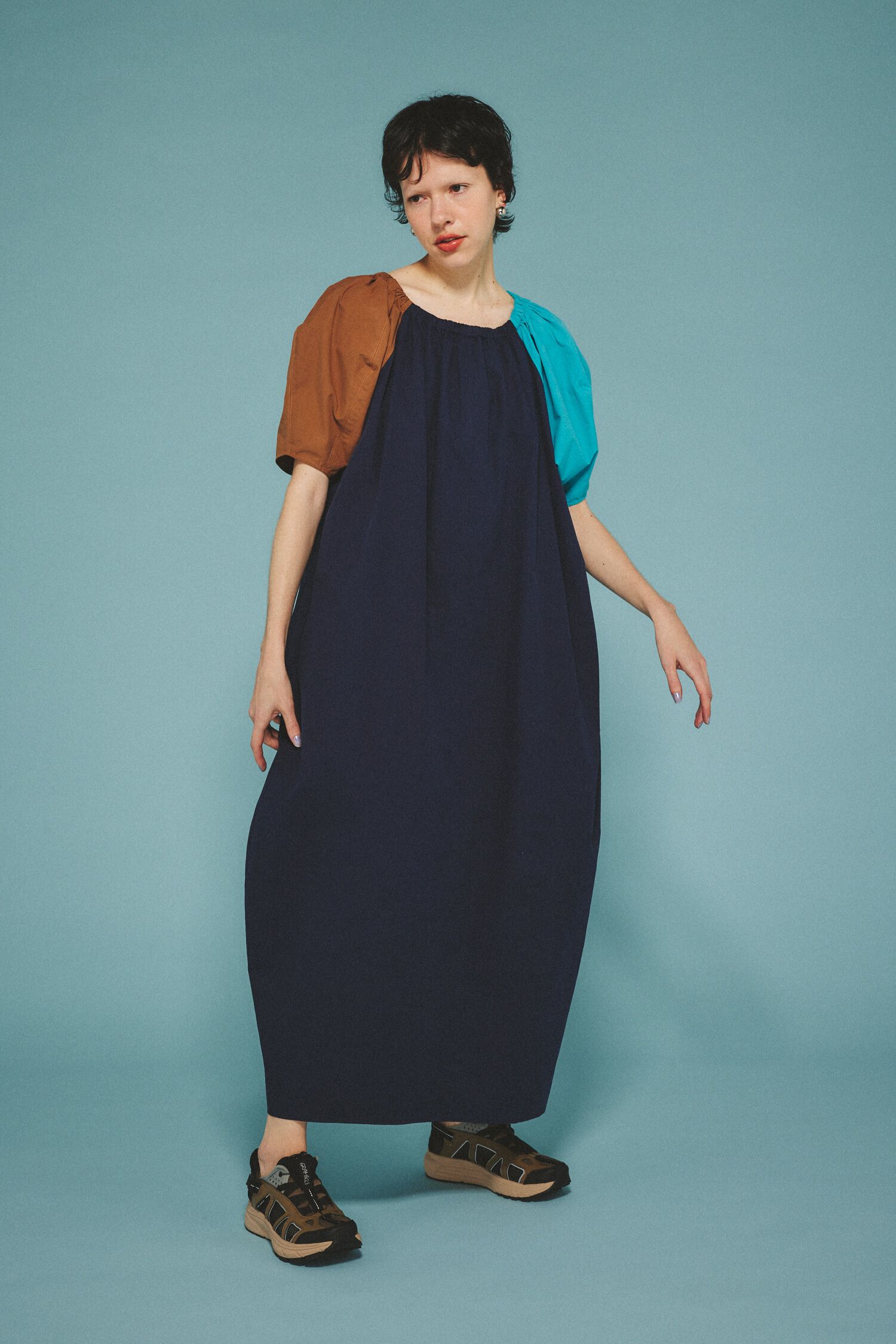 HeRIN.CYE「Balloon dress」|ワンピース|柄NVY5