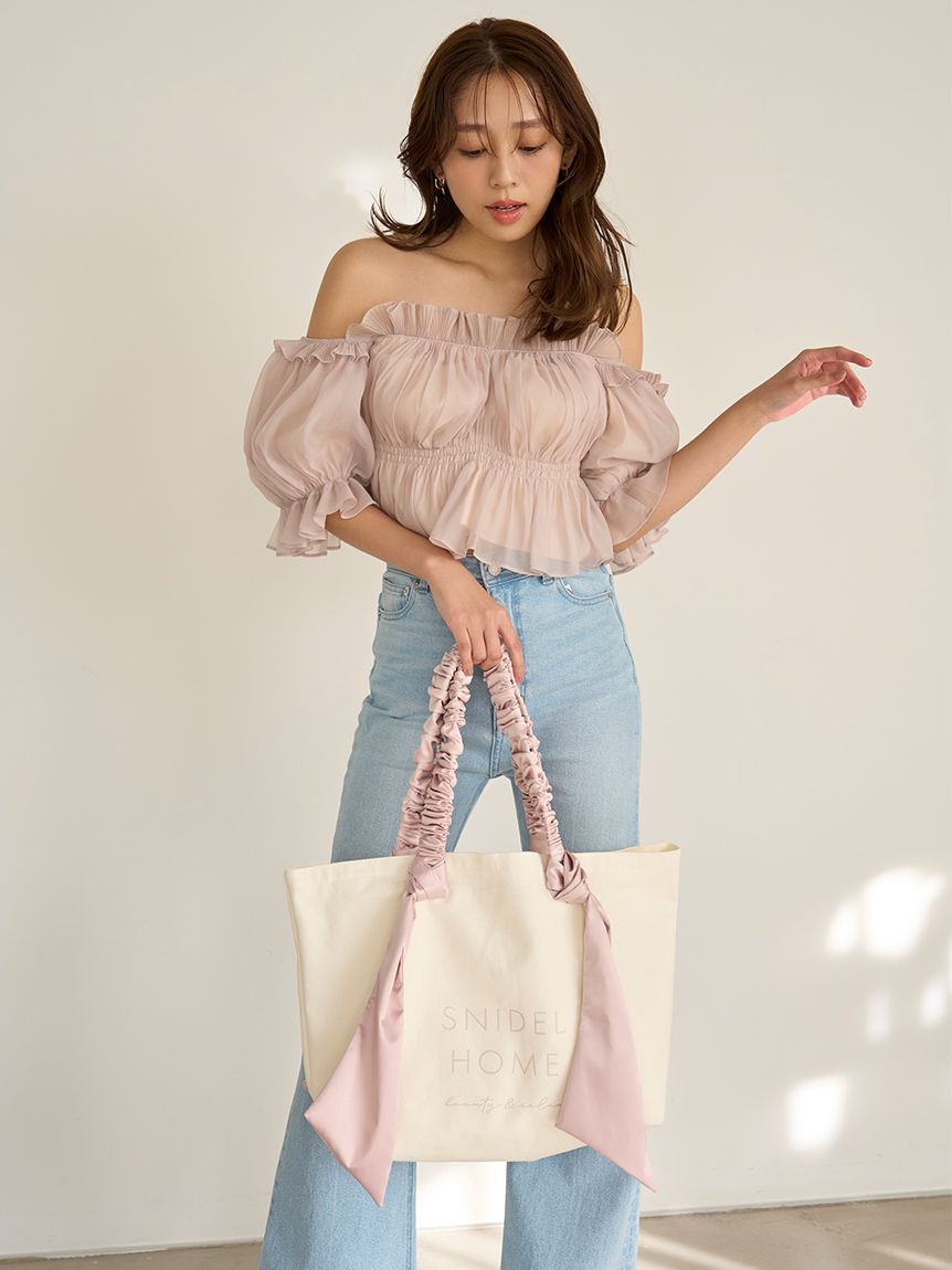 SNIDEL HOME「オーガニックキャンバストート(PNK) -BIG-」|トートバッグ|