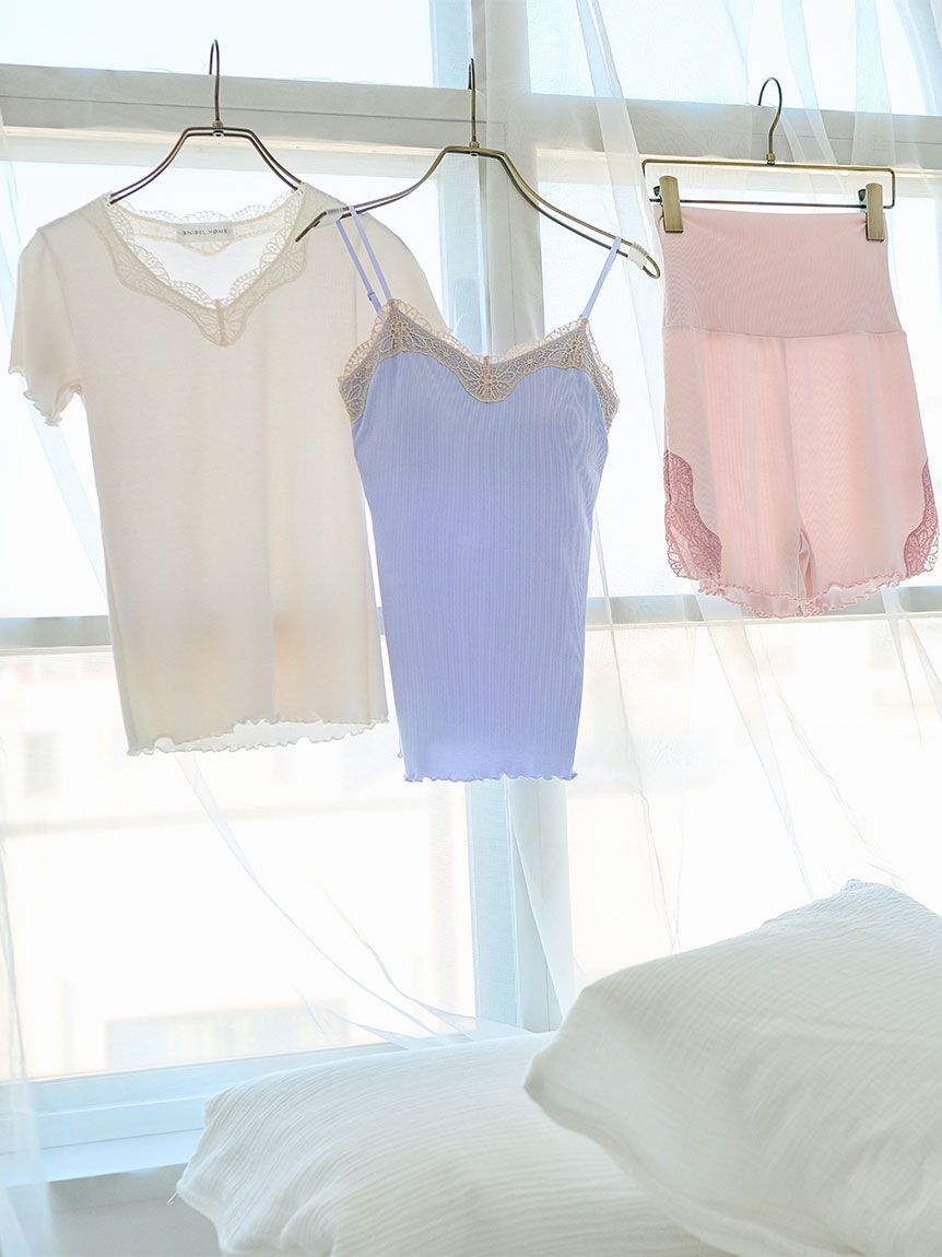 SNIDEL HOME「【ラフィナン(R)】ショートスリーブプルオーバー」|ルームウェア|