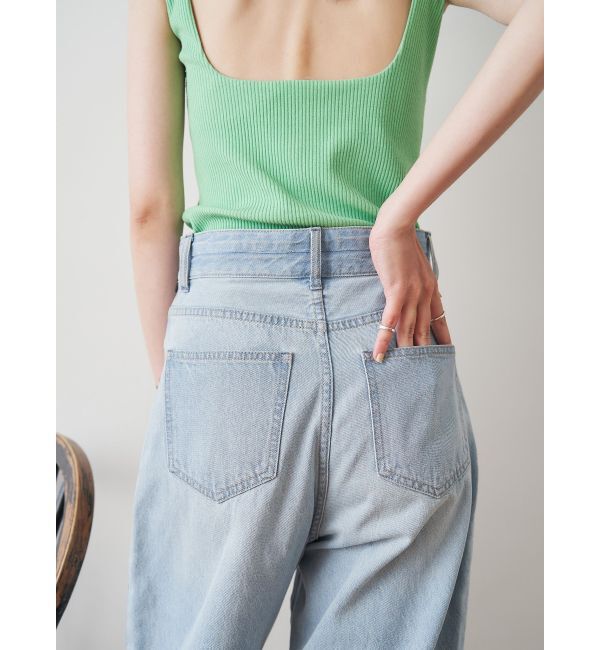 ELENDEEK「CURVE FORM DENIM PT」|デニム|