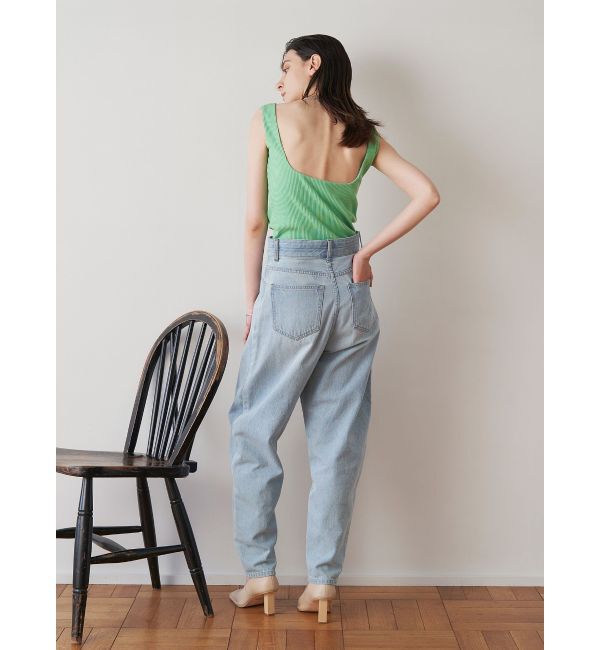 ELENDEEK「CURVE FORM DENIM PT」|デニム|