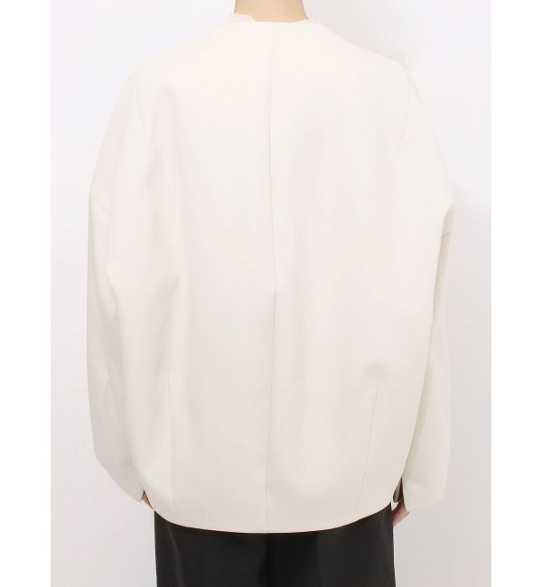 ELENDEEK「FORM SHORT CT」|ノーカラーコート|