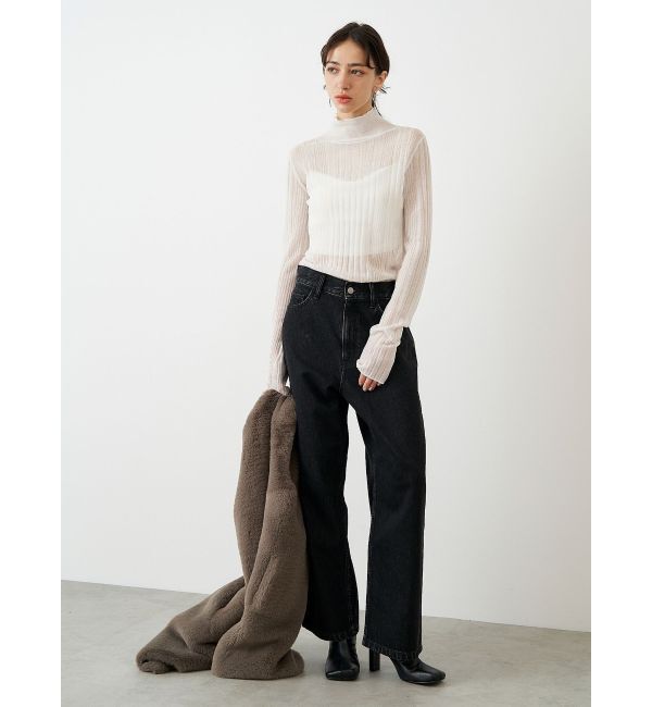 ELENDEEK「WIDE ROUGH DENIM PT」|デニム|