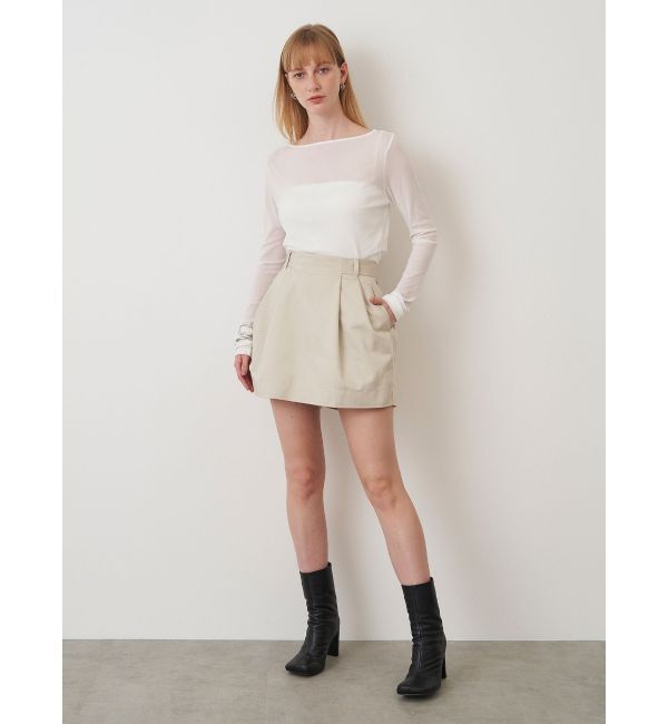 ELENDEEK「CHINO TUCKED SK LAYERED SPT」|その他|アイボリー