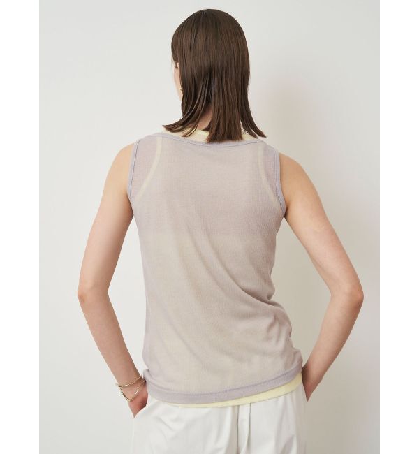 ELENDEEK「SHEER LAYERED TANK」|タンクトップ|