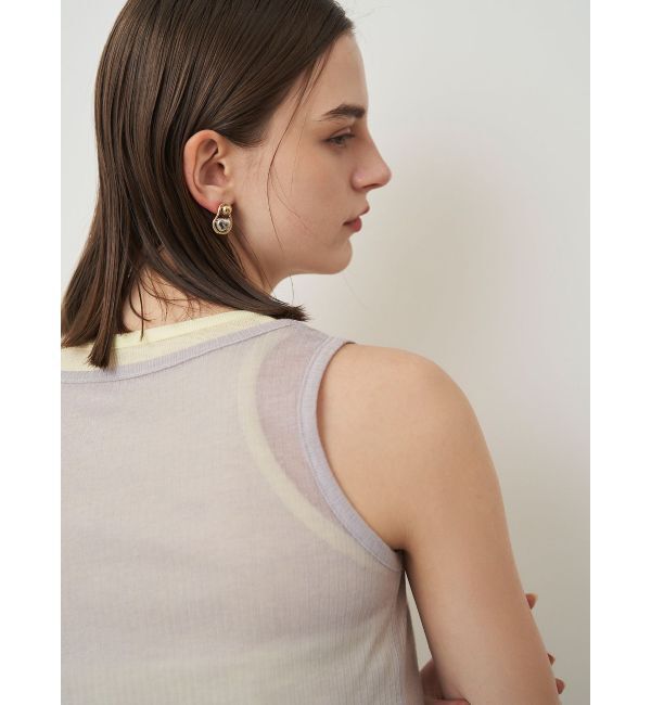 ELENDEEK「SHEER LAYERED TANK」|タンクトップ|