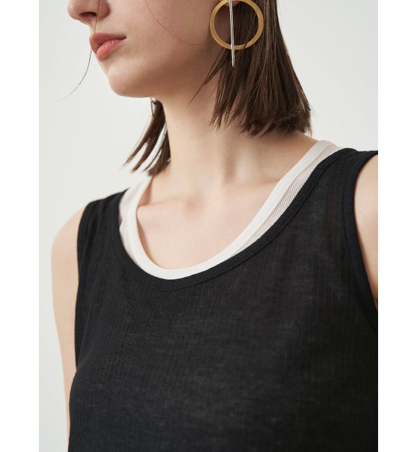 ELENDEEK「SHEER LAYERED TANK」|タンクトップ|